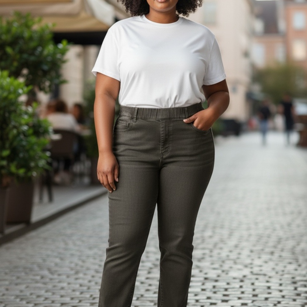 Judy Blue Black Denim Jean Straight Leg Size 20 Excellent Condition